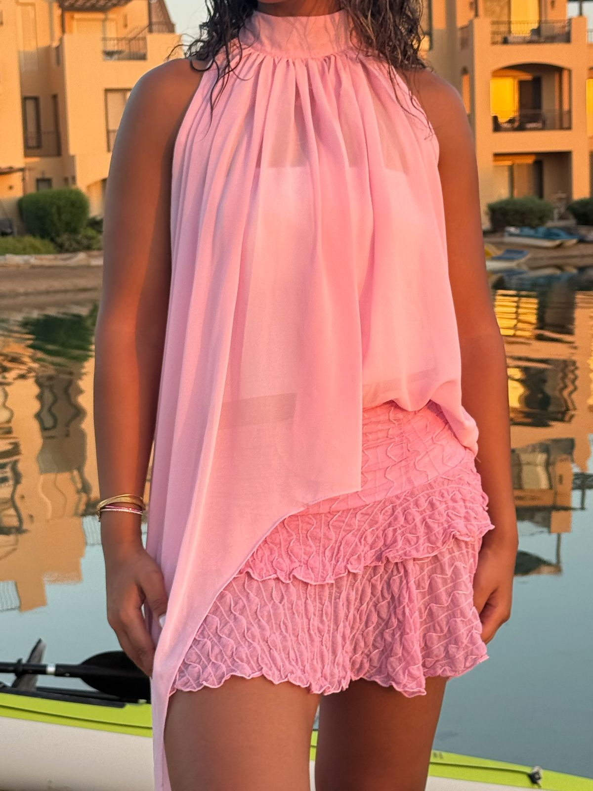 Chiffon Ruffle Top
