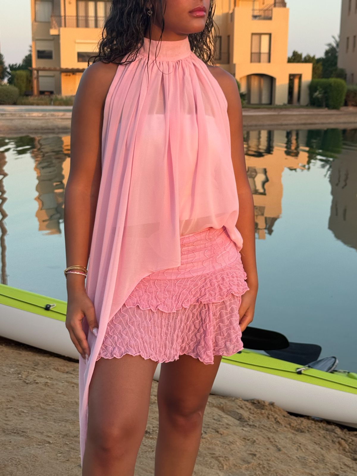 Chiffon Ruffle Top