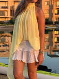 Chiffon Ruffle Top
